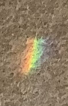 床に虹が！
