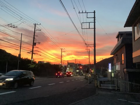 10月五日の夕焼け・葉山