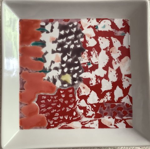 九谷焼にアレンジ  堀江祐夫子氏に寄る