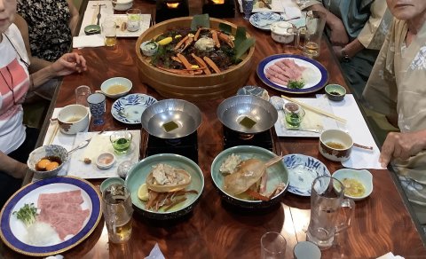 初日のホテルの夕食